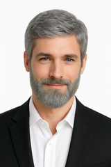 Dapper Fox Gray Wig - Elegant Costume Accessory