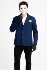 Men's Creepy Painter Costume with Jacket, Gloves, and Mask - Halloween Special