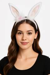 Halloween Bunny Ears White Headband