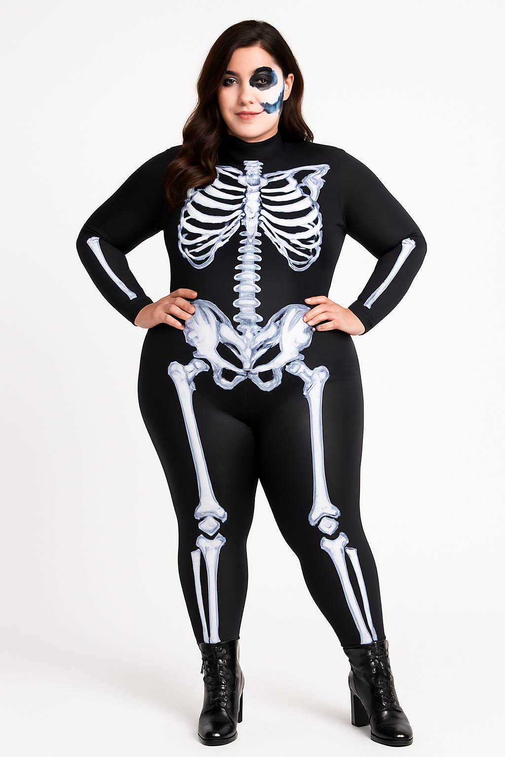 Skeleton Butterfly Catsuit Costume ‚Äì Women's Plus Size (W/L-XL)