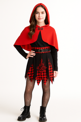 Girls' Rebel Red Riding Hood Halloween Costume
