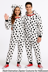 Adult Dalmatian Zipster Costume for Halloween