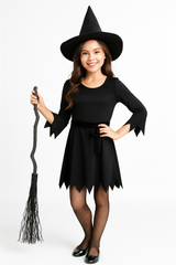 Little Witch Halloween Costume for Girls (Size 4-6)