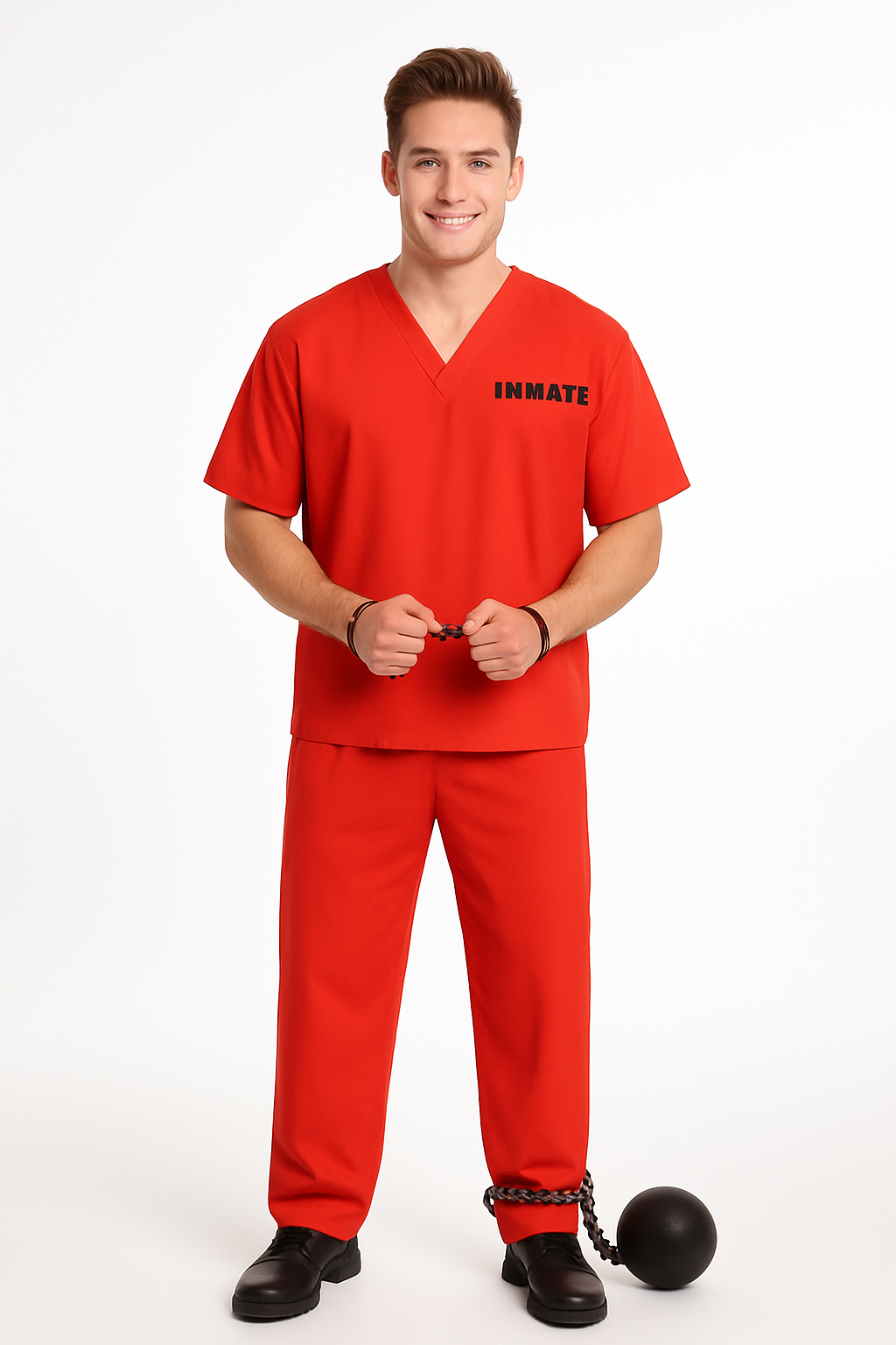 Men's Inmate Costume Set