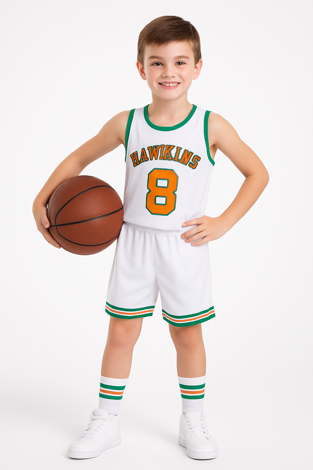 Child Stranger Things 4 Lucas Basketball Costume