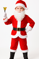 Kids Santa Claus Costume Set - Jacket, Hat, Belt & Pants