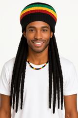 Buffalo Soldier Rasta Dreadlock Wig with Tam
