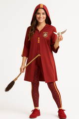 Women's Gryffindor Quidditch Costume - Harry Potter Halloween Attire - Adult XL
