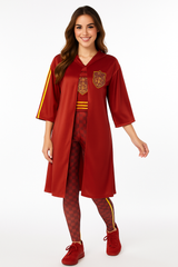 Women's Harry Potter Gryffindor Quidditch Costume with Cape and Leggings