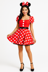 Women's Disney Minnie Mouse Halloween Costume with Headband