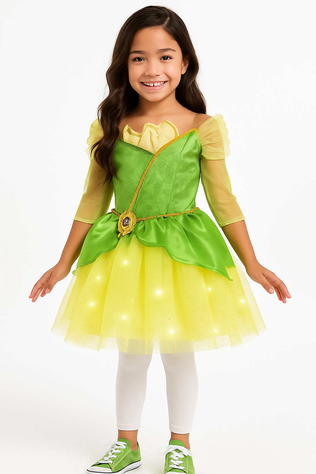 Disney Princess Tiana Light-Up Halloween Costume for Girls