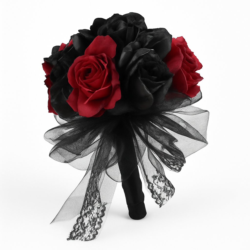 Gothic Rose Halloween Bouquet