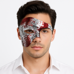 Mirror Mosaic Men's Halloween Mask