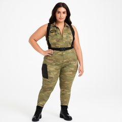 Women's Soldier Costume ‚Äì Plus Size 2XL (18-20)