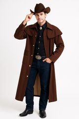 Men's Western Duster Costume Coat - Halloween Edition
