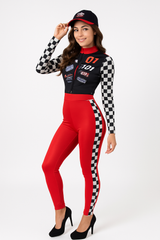 Women's Race Car Driver Costume - Halloween Edition