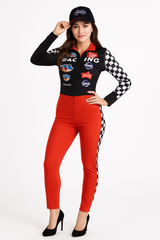 Women's Halloween Race Car Driver Costume