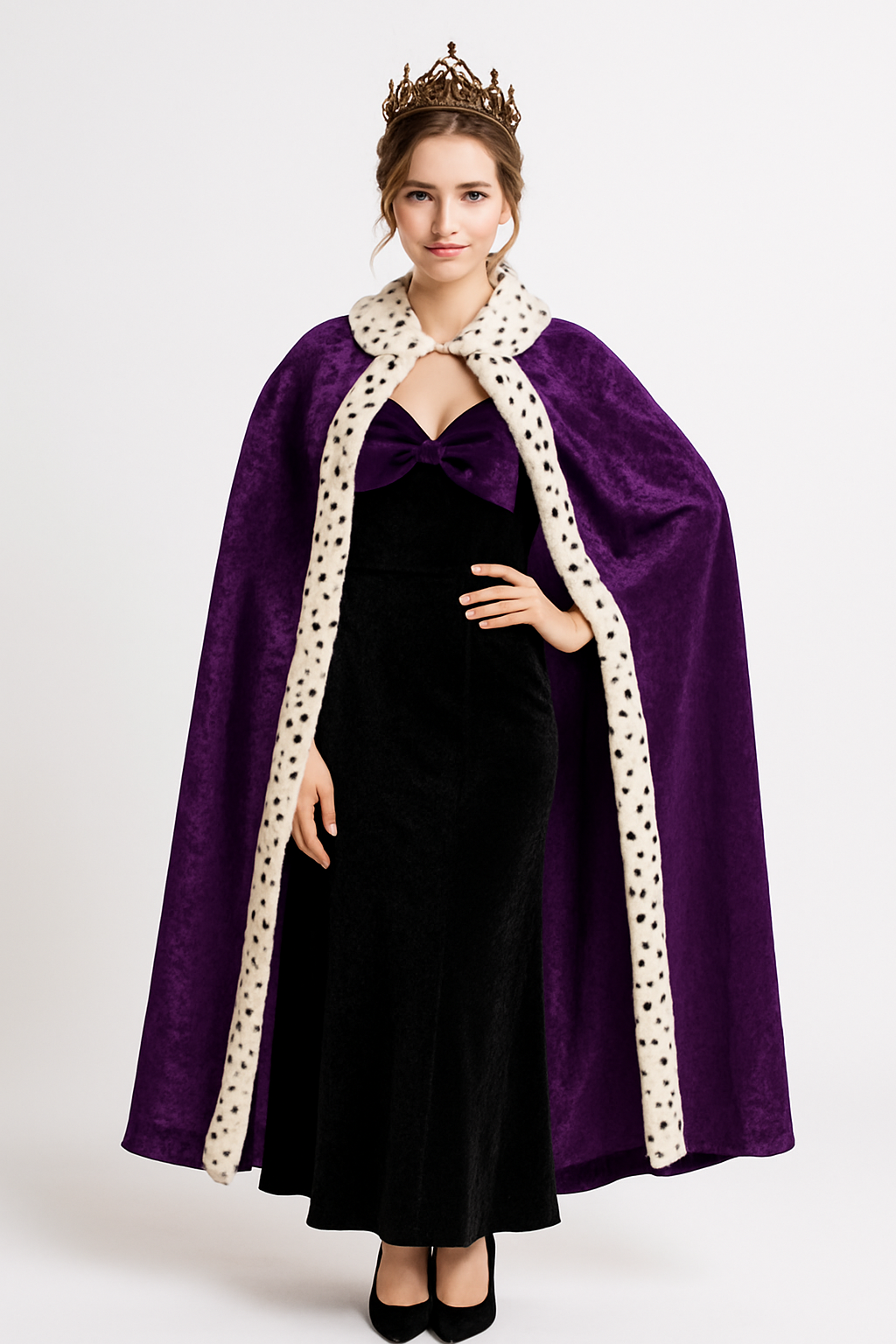 Majestic Purple Queen Cape