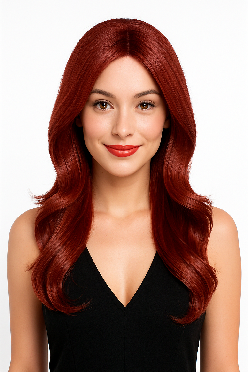Red Hot Auburn Wig - Long Layered Halloween Costume Accessory