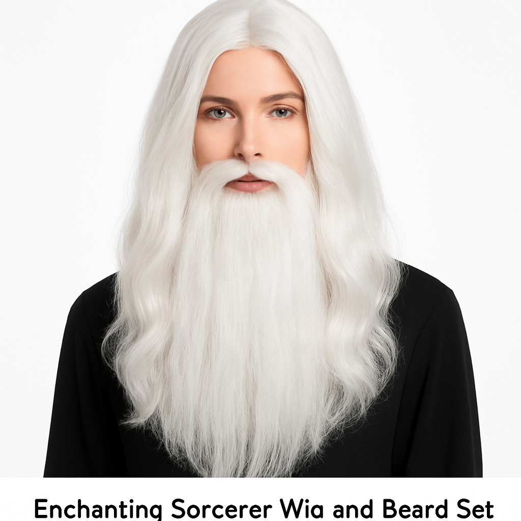 Enchanting Sorcerer Wig and Beard Set