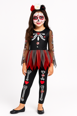 Girls' Scared to the Bone Halloween Tutu Costume Set