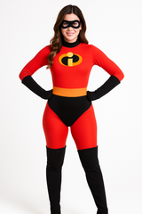 Plus Size Mrs. Incredible Costume - Women's Halloween Superhero Outfit