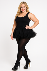 Plus Size Black Halloween Costume Tights
