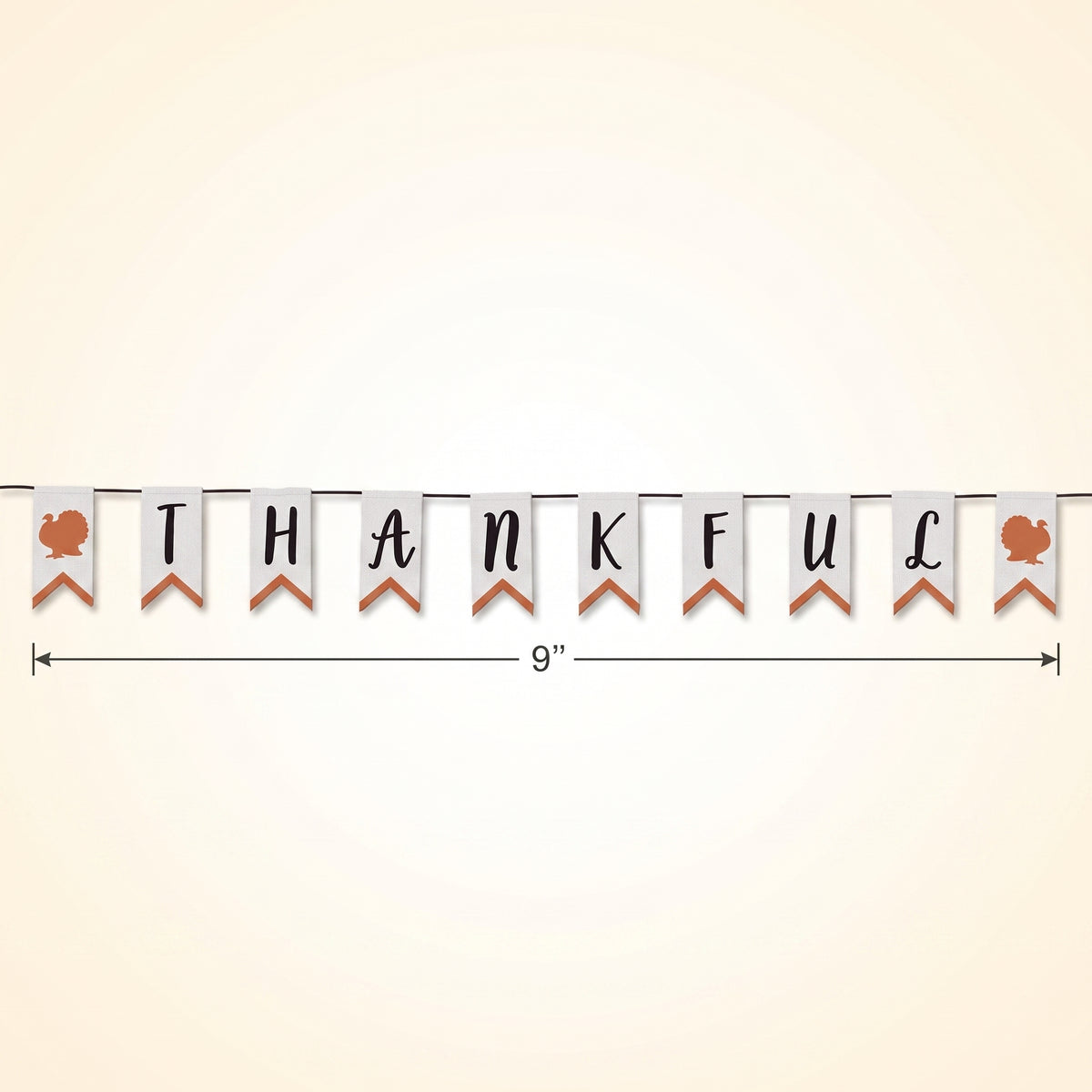 Thankful Burlap Canvas Banner for Thanksgiving Decor