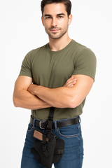 Deluxe Black Leg Holster - Perfect for Halloween Costumes