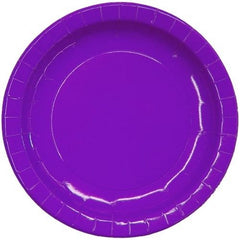 7 In. Pruple Paper Plates | 24 Count