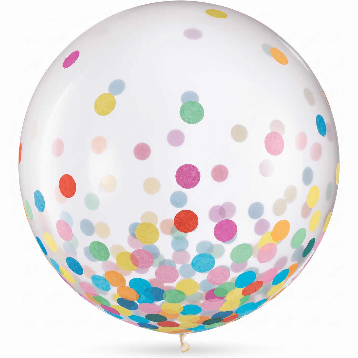 Confetti Multicolored Latex Balloons, 24-Inch, 2-Pack