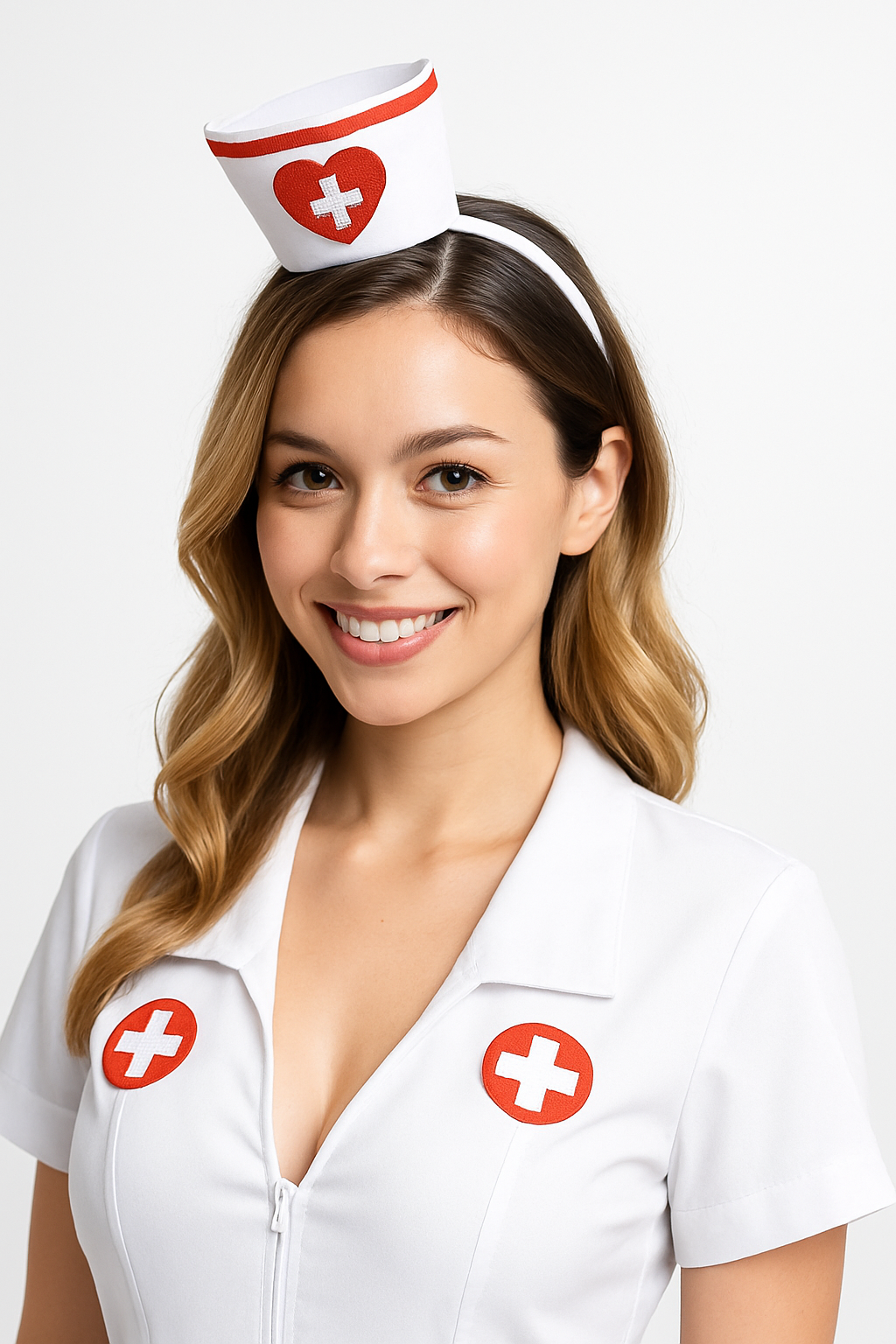 Mini Nurse Hat Headband Costume Accessory