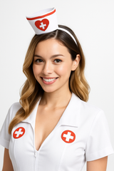 Mini Nurse Hat Headband Costume Accessory