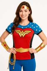Wonder Woman Costume Accessory Kit - 4 Piece Set