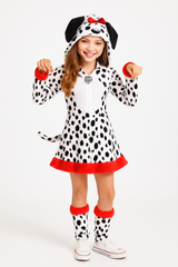 Spotted Dalmatian Girls' Halloween Costume