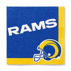 Los Angeles Rams Luncheon Napkins - 6.5 In. x 6.5 In.
