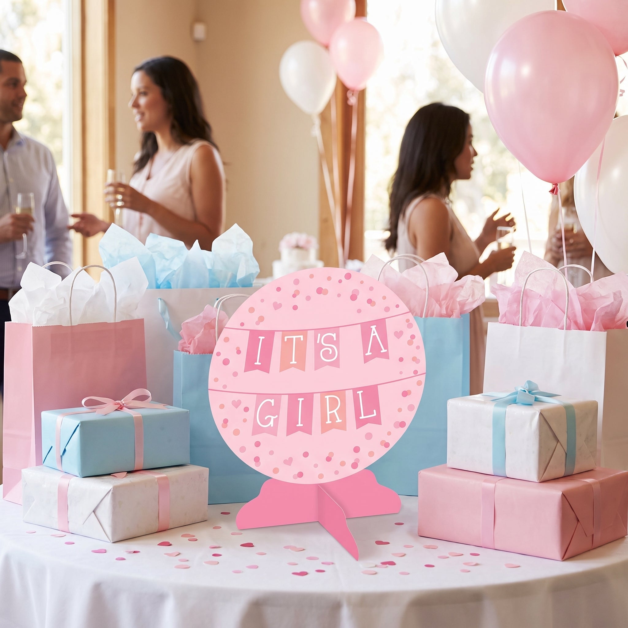 "It's a Girl" Baby Shower Table Decoration