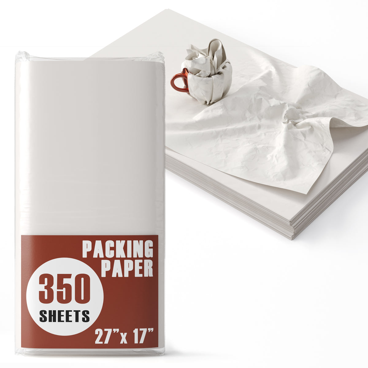 Newsprint Packing Paper 27 In. x 17 In. | 350 Sheets