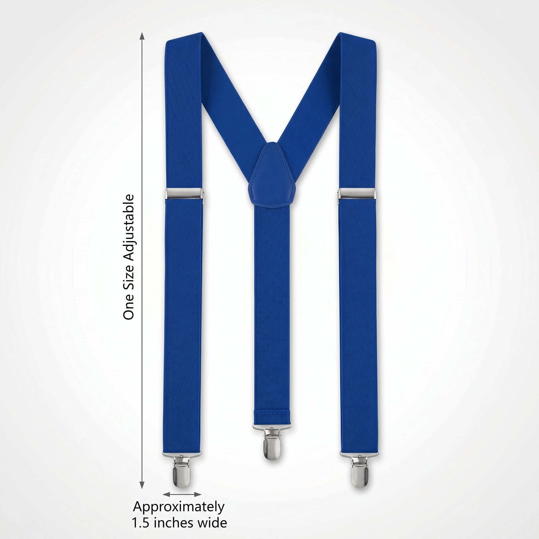 Royal Blue Adjustable Y-Back Suspenders