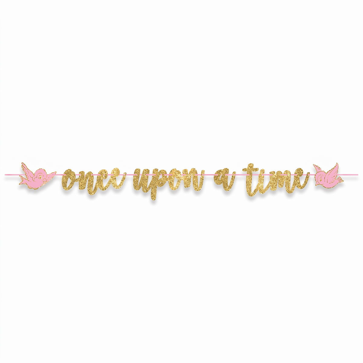 Disney Princess "Once Upon A Time" Glitter Letter Banner