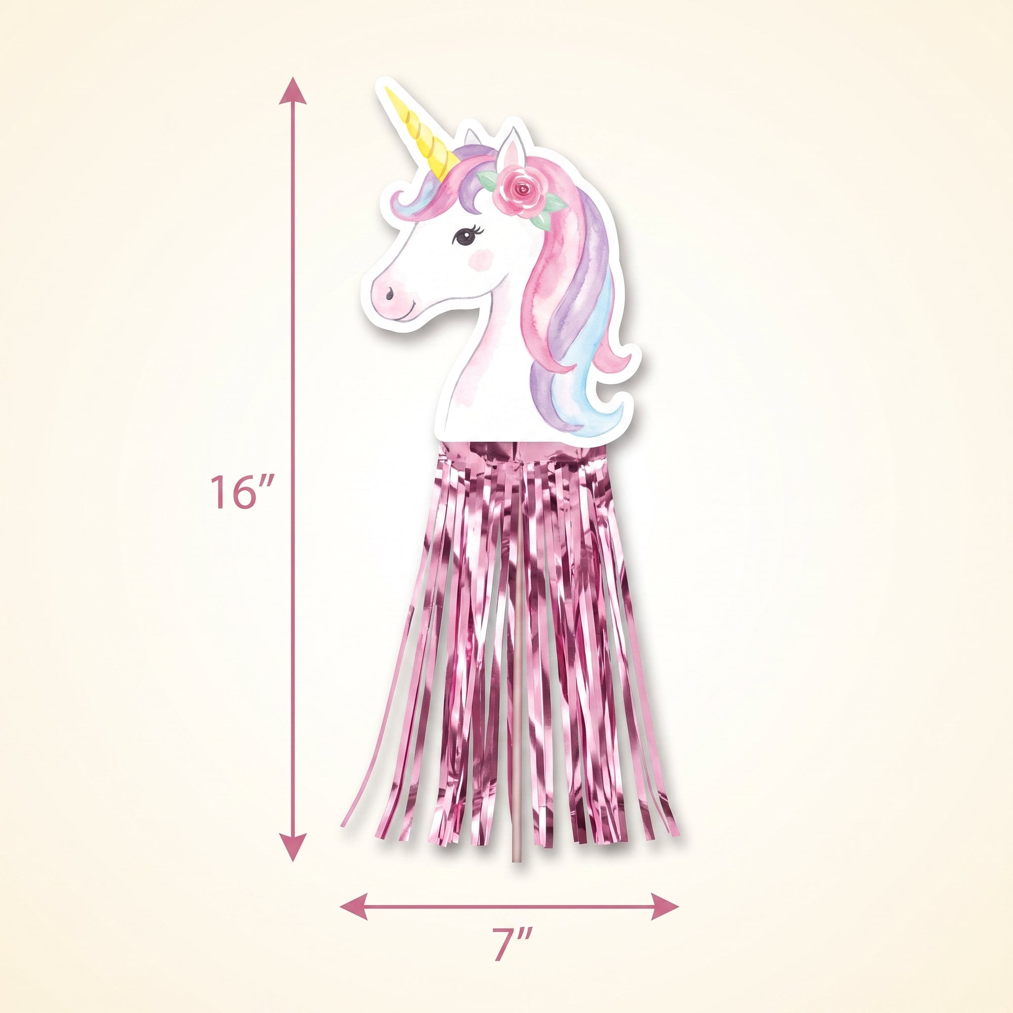 Enchanted Unicorn Centerpiece Stick for Kids Birthday