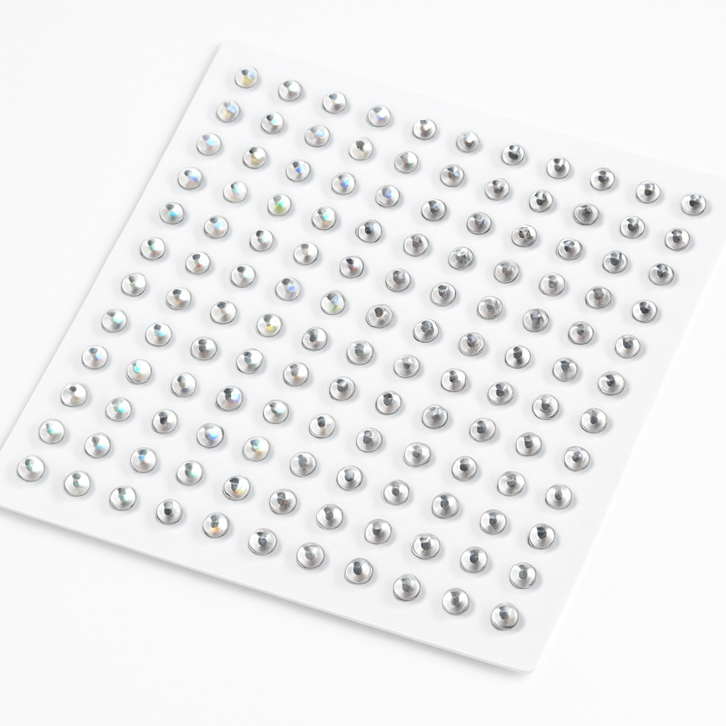 Clear & Iridescent Halloween Body Jewelry Gems - 80 Pieces