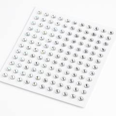 Clear & Iridescent Halloween Body Jewelry Gems - 80 Pieces