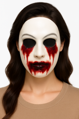 Zalgo Creepypasta Horror Mask with Bleeding Eyes and Mouth