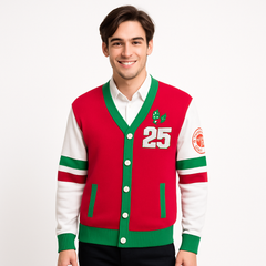 North Pole Ugly Christmas Cardigan for Men