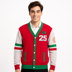 North Pole Men's Ugly Christmas Cardigan L/XL
