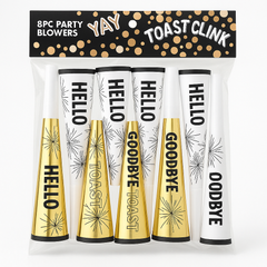 New Year's Eve Party Blowers ‚Äì 8-Pack Celebratory Set