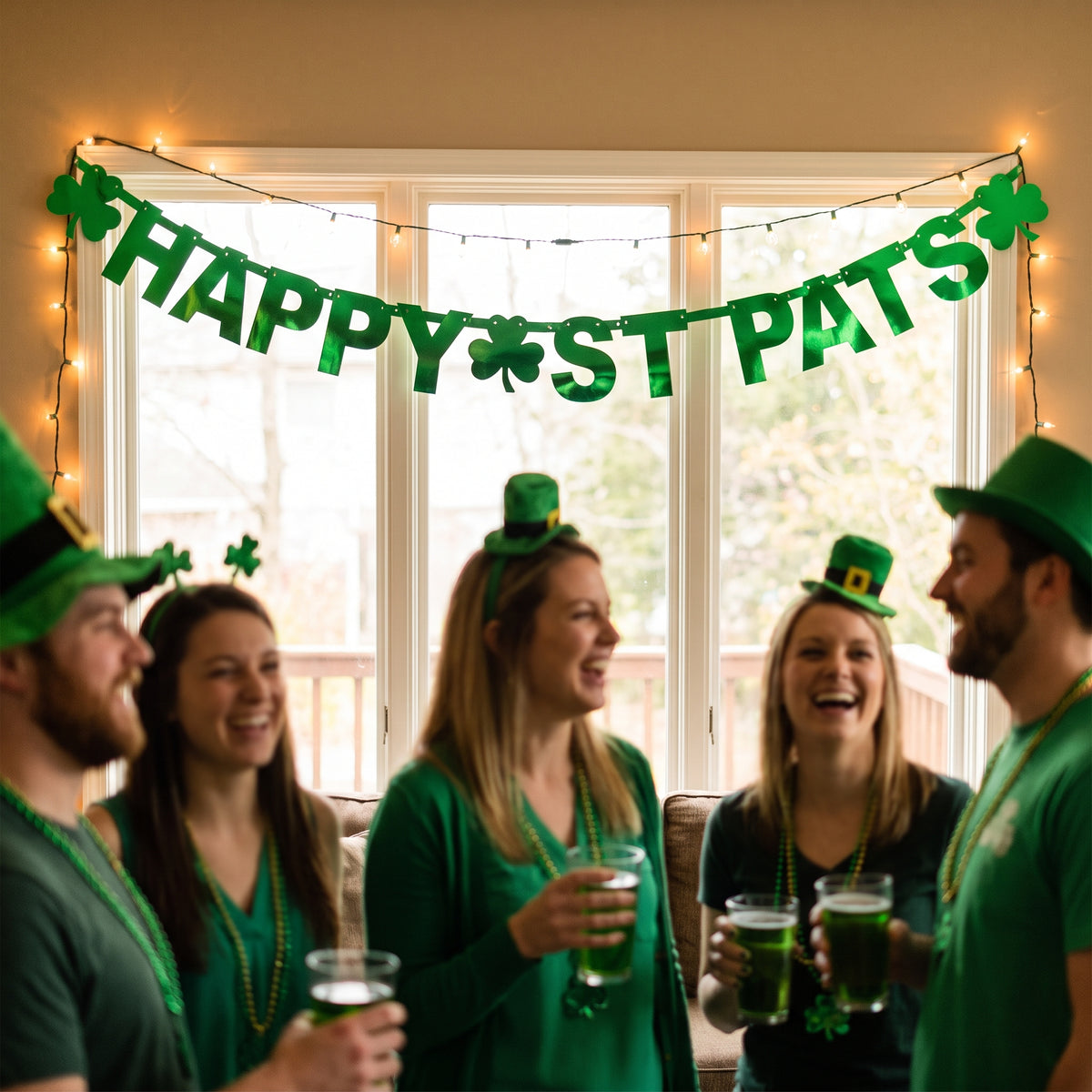 St. Patrick's Day "Happy St. Pat's" Letter Banner