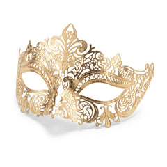 Elegant Gold Filigree Masquerade Mask