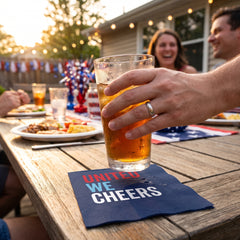 United We Cheers Patriotic Beverage Napkins - 5 In. X 5 In.